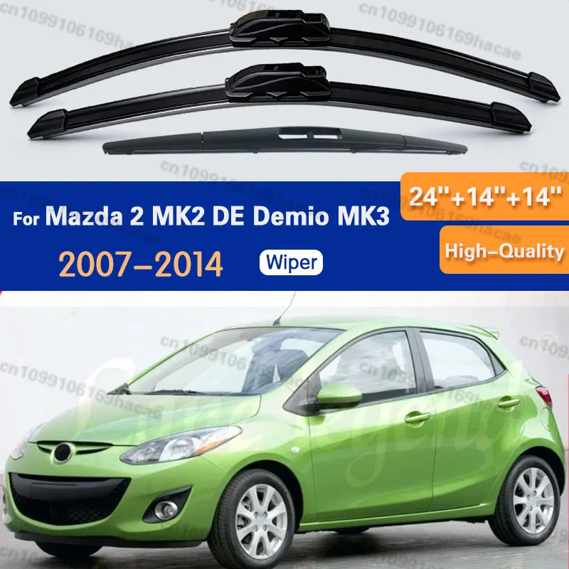 For Mazda 2 MK2 DE Demio MK3 2007 - 2014 2008 2013 Front Rear Wiper Blades Set Accessories Windscreen Windshield Brushes
For Mazda 2 MK2 DE Demio MK3 2007 - 2014 2008 2013 Front Rear Wiper Blades Set Accessories Windscreen Windshield Brushes