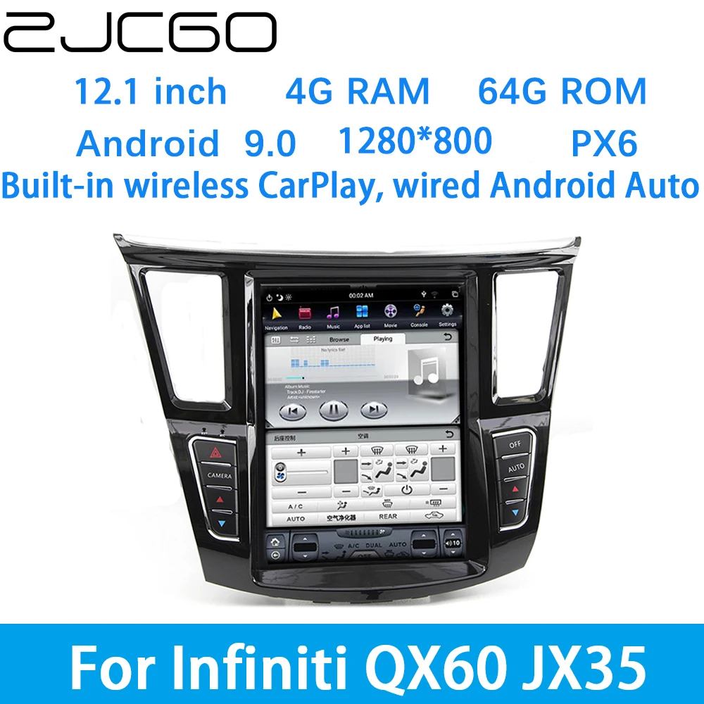 ZJCGO Car Multimedia Player Stereo GPS DVD Radio Navigation Android Screen System for Infiniti QX60 JX35 2012~2019
ZJCGO Car Multimedia Player Stereo GPS DVD Radio Navigation Android Screen System for Infiniti QX60 JX35 2012~2019