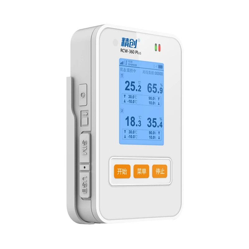 RCW-360 Plus Temperature and Humidity Data Logger 4G Wifi APP Cloud Data Sensor
RCW-360 Plus Temperature and Humidity Data Logger 4G Wifi APP Cloud Data Sensor