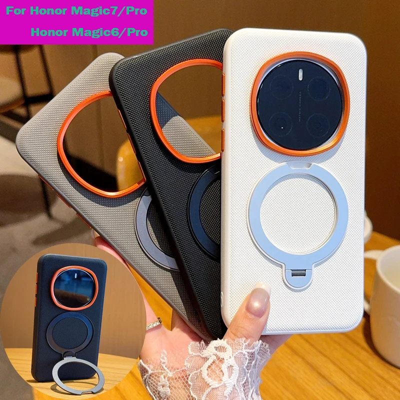 Чехол для телефона с вращающейся подставкой для Honor Magic7 Pro Magsafe, роскошный магнитный прочный противоударный чехол из искусственной кожи для Honor Magic6 Pro
Чехол для телефона с вращающейся подставкой для Honor Magic7 Pro Magsafe, роскошный магнитный прочный противоударный чехол из искусственной кожи для Honor Magic6 Pro