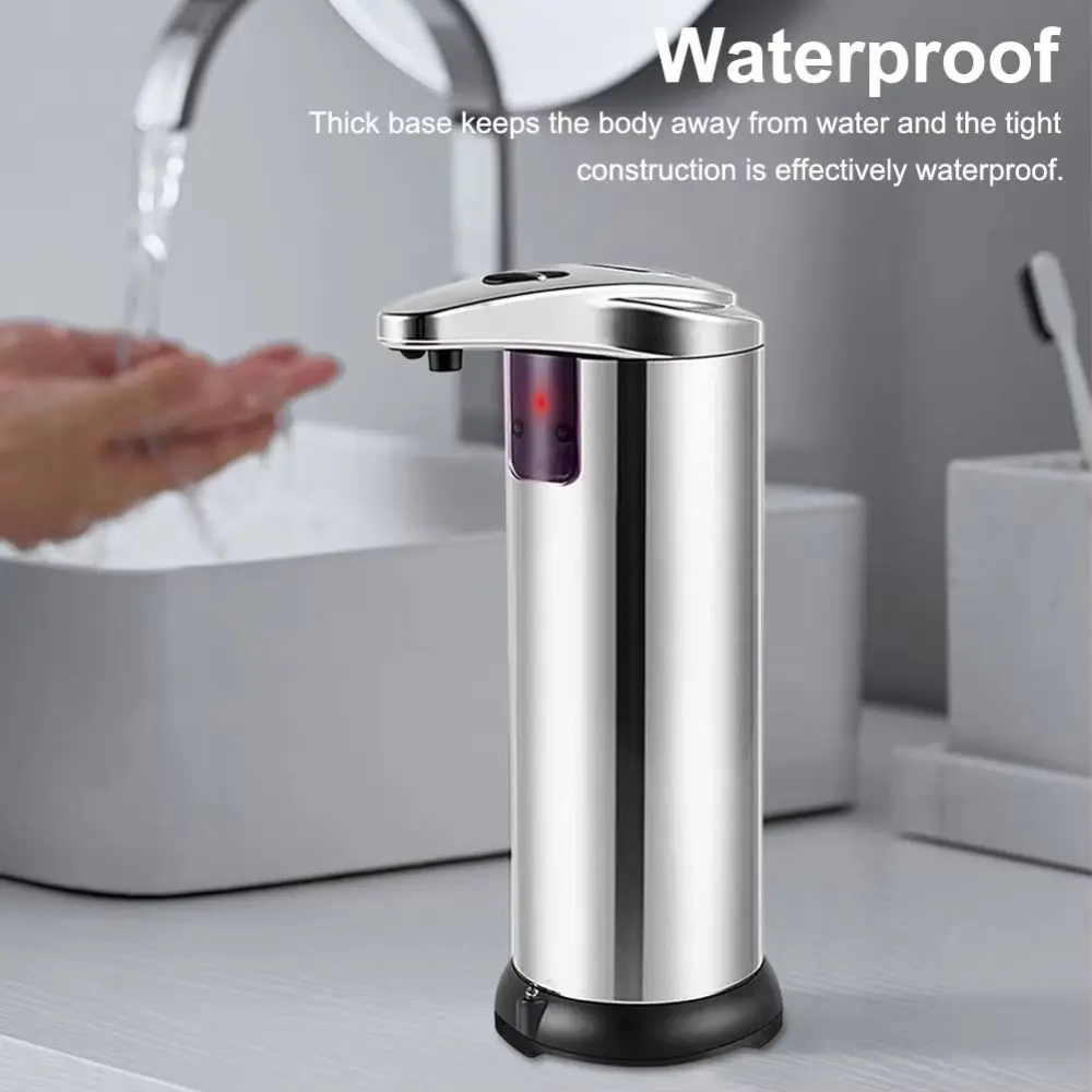 New Stainless Steel Automatic Soap Dispenser Waterproof Electric Smart Sensor Dispenser Foam Soap Machine Bathroom
New Stainless Steel Automatic Soap Dispenser Waterproof Electric Smart Sensor Dispenser Foam Soap Machine Bathroom