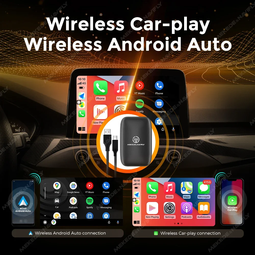 Беспроводной адаптер Carplay Ai BOX Провод к беспроводному Carplay Android Auto Plug and Play Автомобильные интеллектуальные системы Поддержка YTB
Беспроводной адаптер Carplay Ai BOX Провод к беспроводному Carplay Android Auto Plug and Play Автомобильные интеллектуальные системы Поддержка YTB