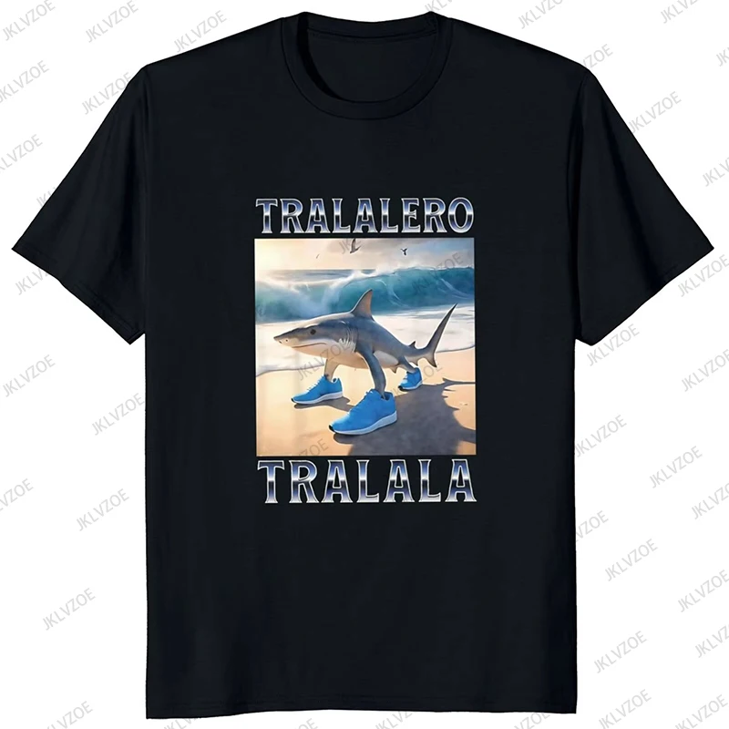 Tralalero Tralala Funny Shark Meme Graphic Men's Cotton Surfing T-shirt Summer Short Sleeve Tees Vintage Casual Kids Adult Tops
Tralalero Tralala Funny Shark Meme Graphic Men's Cotton Surfing T-shirt Summer Short Sleeve Tees Vintage Casual Kids Adult Tops