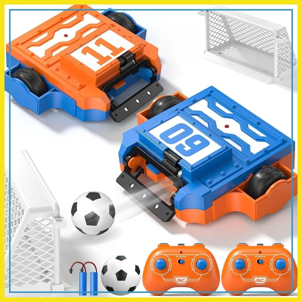 2-Player RC Battle Robots Soccer Game Set with 2 Balls & 2 Goals, STEM Toy for Boys and Girls Age 5+
2-Player RC Battle Robots Soccer Game Set with 2 Balls & 2 Goals, STEM Toy for Boys and Girls Age 5+