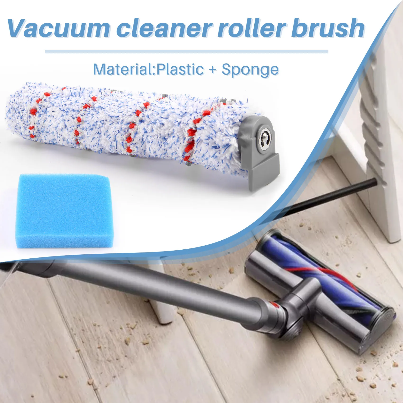 SLQZT Replacement Brush Roller for IFloor Wet Dry Cordless Vacuum Cleaner, 2 Pack Roller Brush +2 Pre-Filter Foam
SLQZT Replacement Brush Roller for IFloor Wet Dry Cordless Vacuum Cleaner, 2 Pack Roller Brush +2 Pre-Filter Foam
