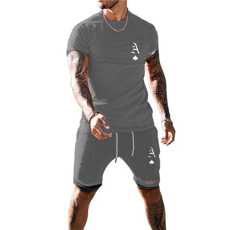 Summer Men's Short-sleeved Shorts Set, The Latest Trendy Men's Full Set of Popular Young Teenagers
Summer Men's Short-sleeved Shorts Set, The Latest Trendy Men's Full Set of Popular Young Teenagers