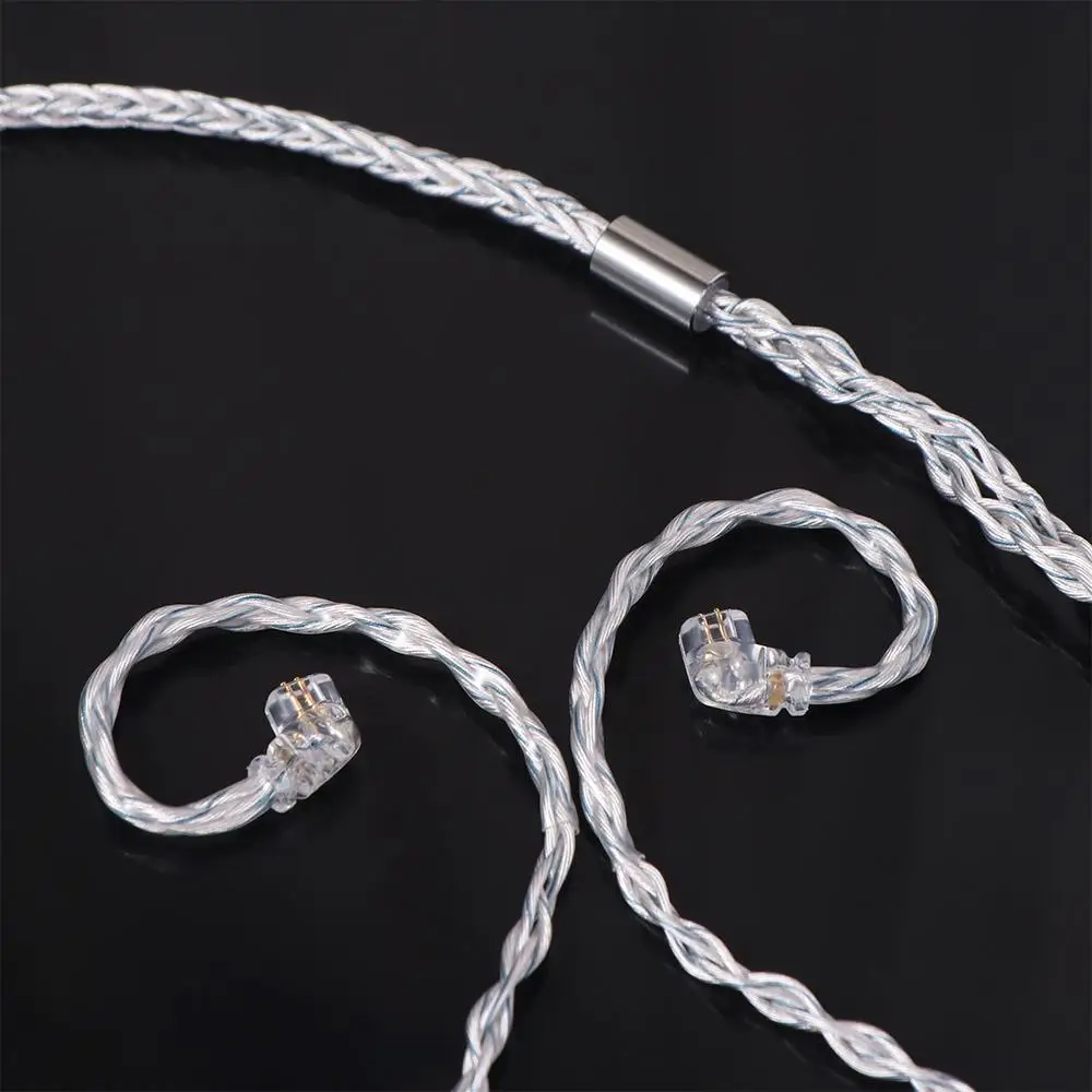 784 Cores KZ Earphones Cable Uparade Cable Silver Blue Hybrid KZ Headphone Cord Portable Audio Silver Plated Headset Wire KZ 
784 Cores KZ Earphones Cable Uparade Cable Silver Blue Hybrid KZ Headphone Cord Portable Audio Silver Plated Headset Wire KZ
