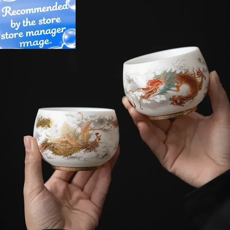 Фарфоровый чайный сервиз с овечьим жиром, высококачественная персональная мастер-чашка, пара чашек с драконом и фениксом, белый фарфоровый чайный сервиз
Фарфоровый чайный сервиз с овечьим жиром, высококачественная персональная мастер-чашка, пара чашек с драконом и фениксом, белый фарфоровый чайный сервиз