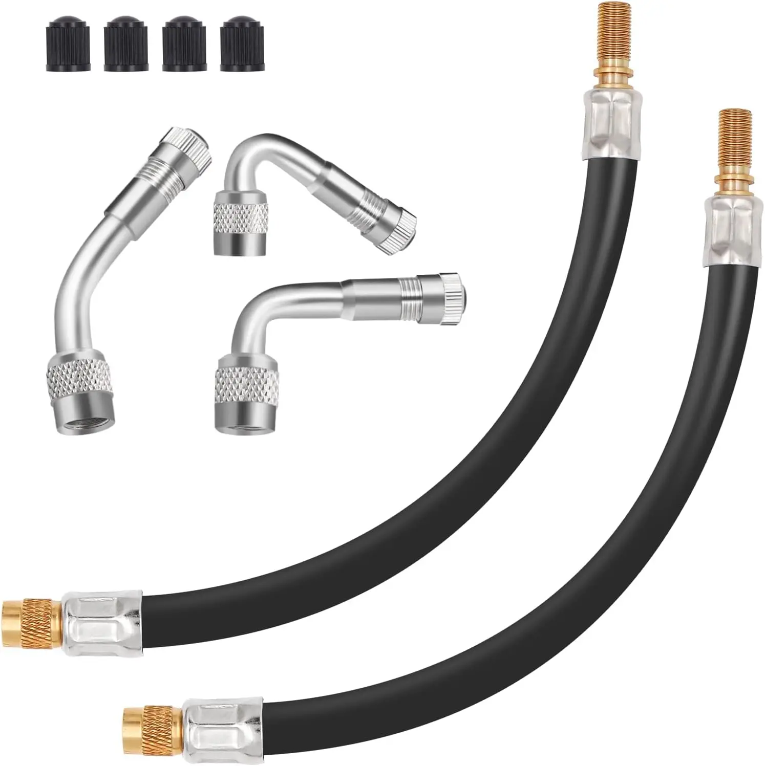 12" Dually Valve Stem Extenders 45 90 135 Degree Brass Valve Stem Extension Adaptor for Car Truck Motorhome Trailer RV
12" Dually Valve Stem Extenders 45 90 135 Degree Brass Valve Stem Extension Adaptor for Car Truck Motorhome Trailer RV