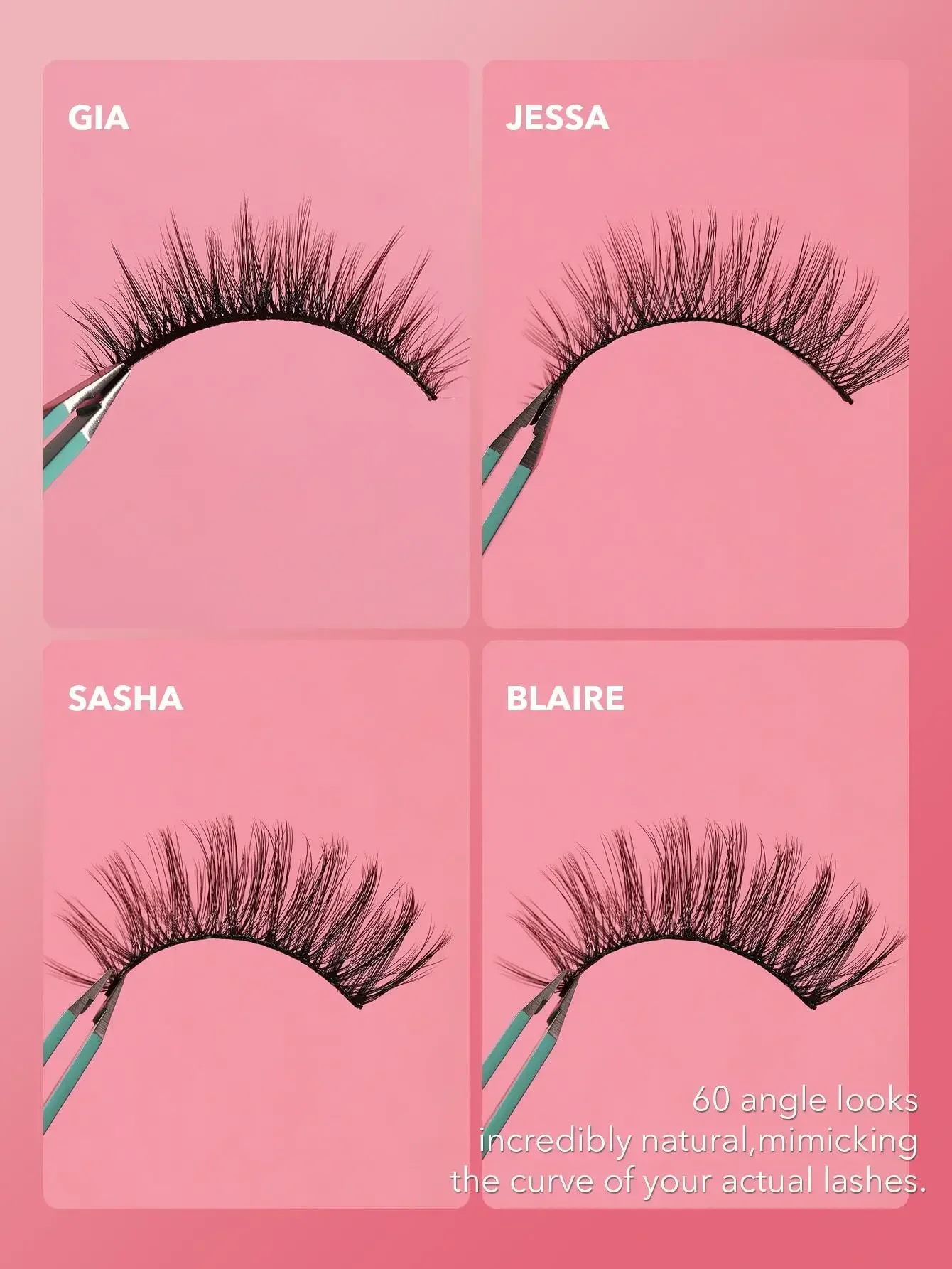 False Eyelashes-Blaire 3 Pairs Cat Eye Lashes Lightweight Comfortable Tapered Fuller Longer Thicker False Eyelash
False Eyelashes-Blaire 3 Pairs Cat Eye Lashes Lightweight Comfortable Tapered Fuller Longer Thicker False Eyelash