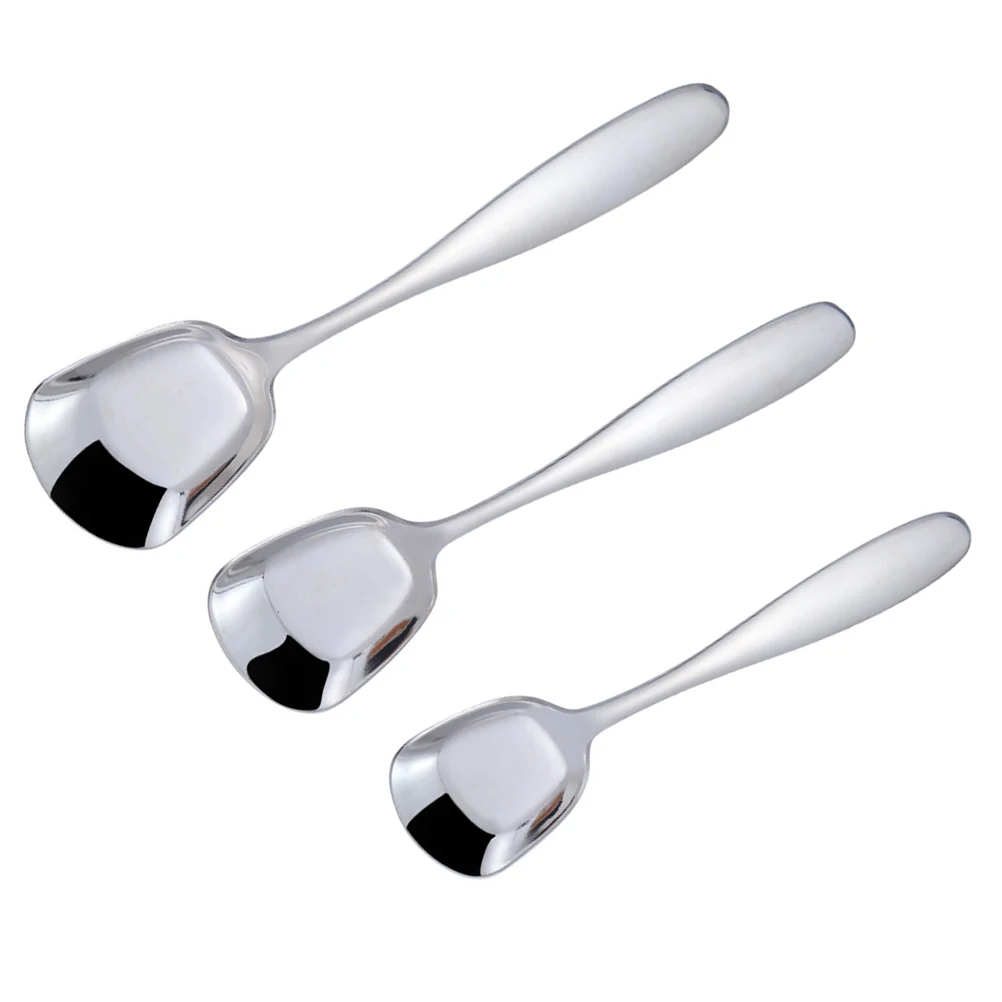 3pcs Stainless Steel Flat Spoons Large Size Creative Kitchen Gadgets Dessert Scoops Ice Cream Tools Coffee Tea Spoon Set Modern
3pcs Stainless Steel Flat Spoons Large Size Creative Kitchen Gadgets Dessert Scoops Ice Cream Tools Coffee Tea Spoon Set Modern