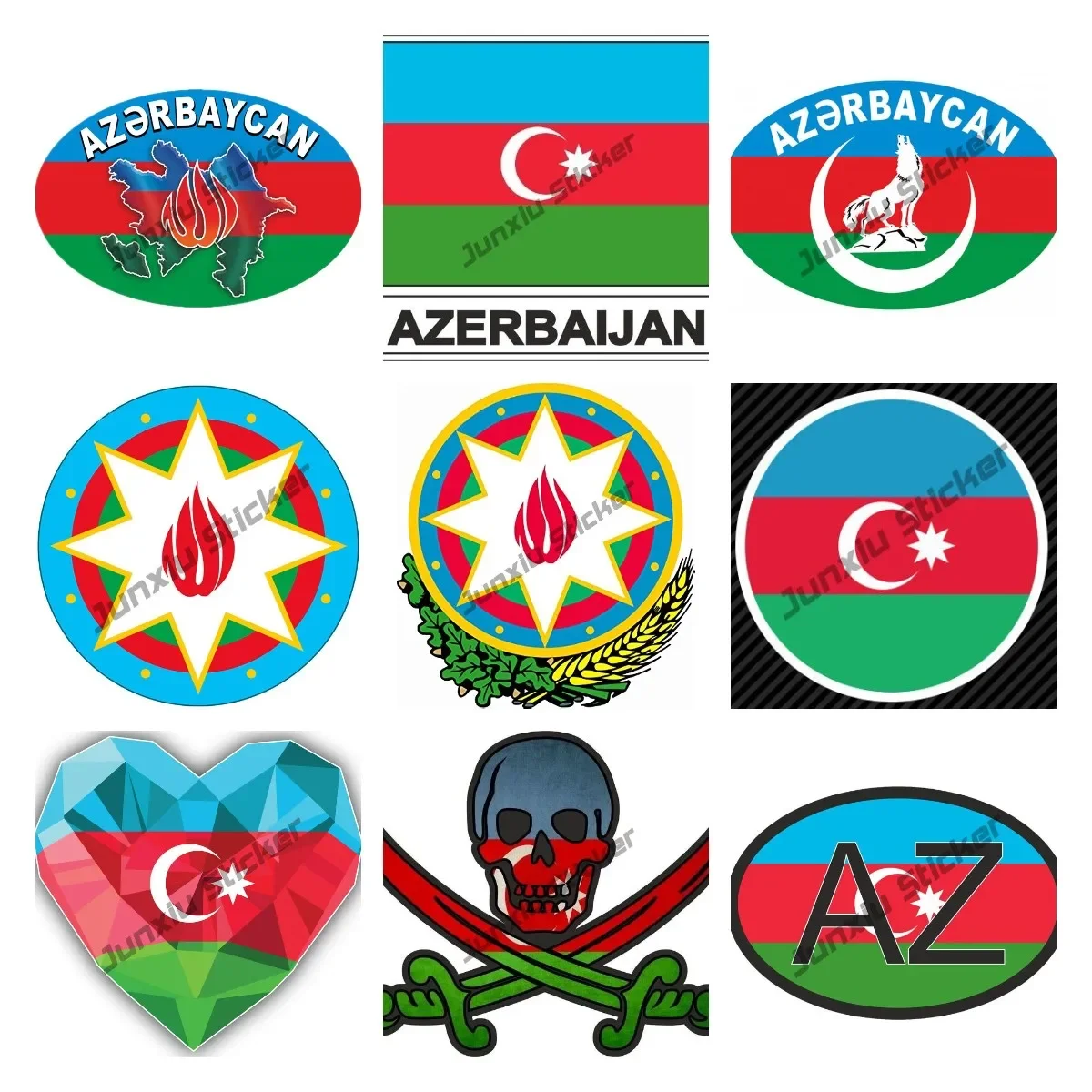 Azerbaijan Coat of Arms Sticker Azərbaycan Respublikas Azerbaijan Flag Vinyl Decal for Car Trucks Vans Laptop Decal Accessories
Azerbaijan Coat of Arms Sticker Azərbaycan Respublikas Azerbaijan Flag Vinyl Decal for Car Trucks Vans Laptop Decal Accessories