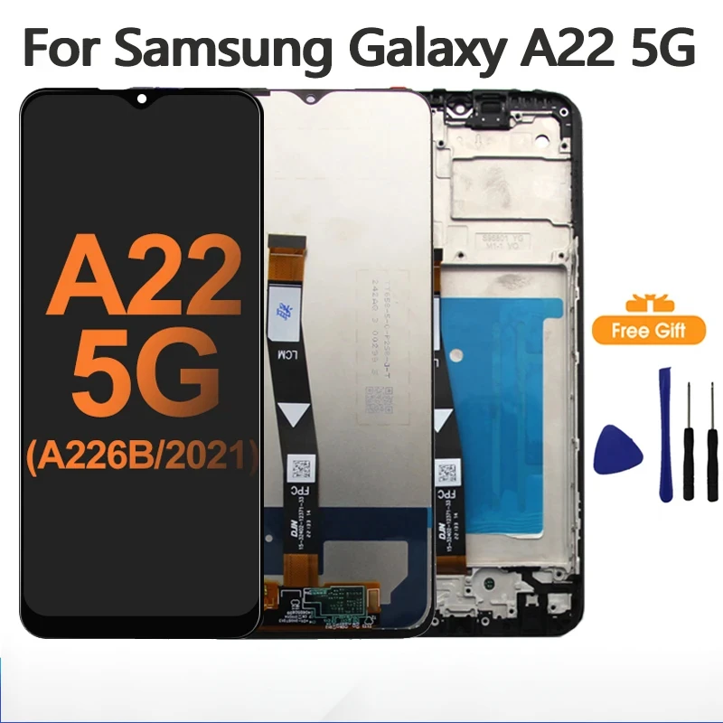 SM-A226B screen for Samsung Galaxy A22 5G LCD display touch screen digitizer assembly replacement a226b/DS a226b/DSN
SM-A226B screen for Samsung Galaxy A22 5G LCD display touch screen digitizer assembly replacement a226b/DS a226b/DSN