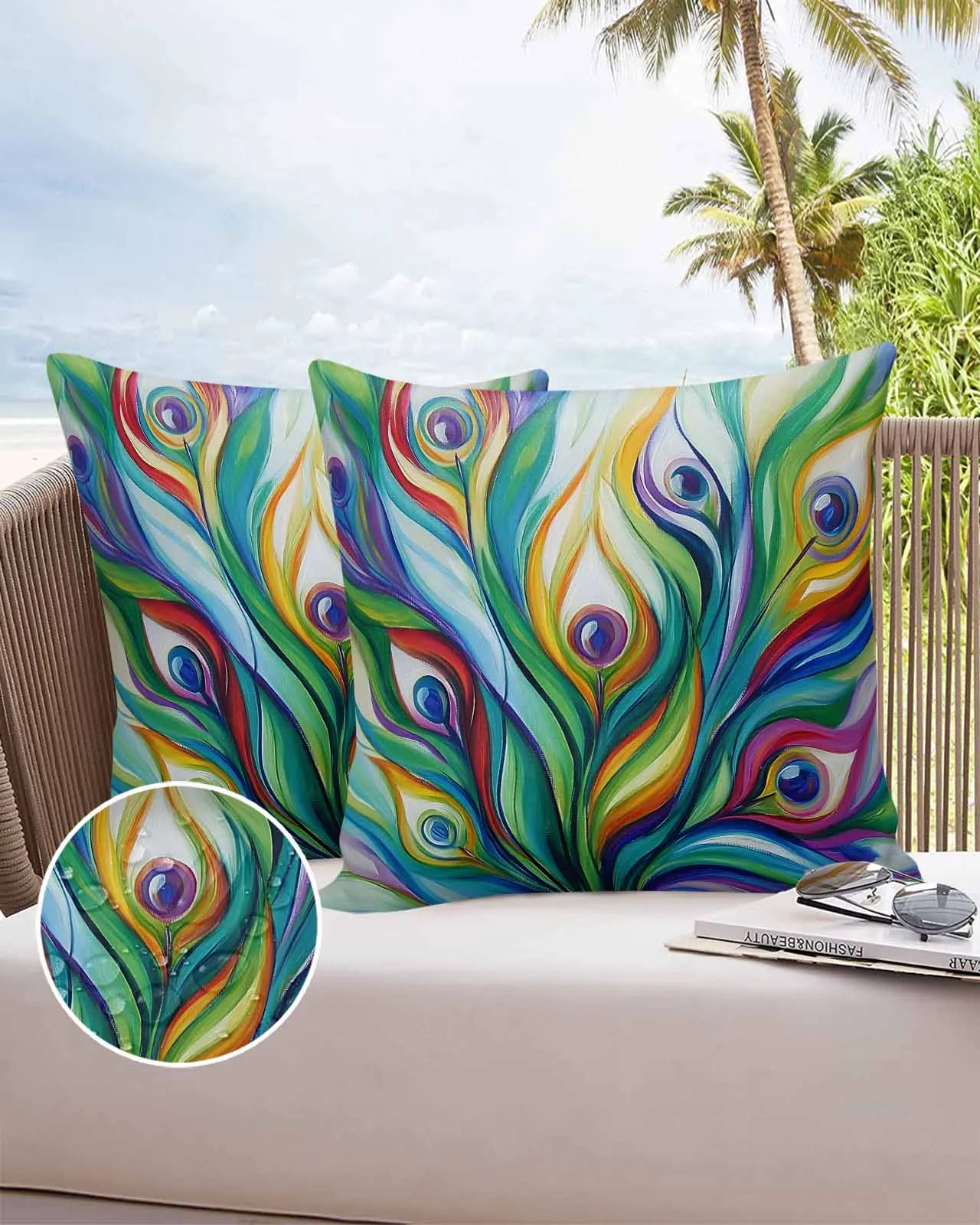 Peacock Feathers Abstract Colorful Sofa Cushion Cover Bed Pillow Cover Home Decorative Waterproof Pillow Cases
Peacock Feathers Abstract Colorful Sofa Cushion Cover Bed Pillow Cover Home Decorative Waterproof Pillow Cases