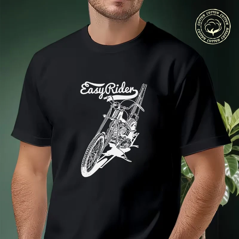 Easy Rider Motorcycle Men's Moto T Shirt Casual Dress High Quality Mens Cotton Round Neck Short Sleeved T-shirt
Easy Rider Motorcycle Men's Moto T Shirt Casual Dress High Quality Mens Cotton Round Neck Short Sleeved T-shirt
