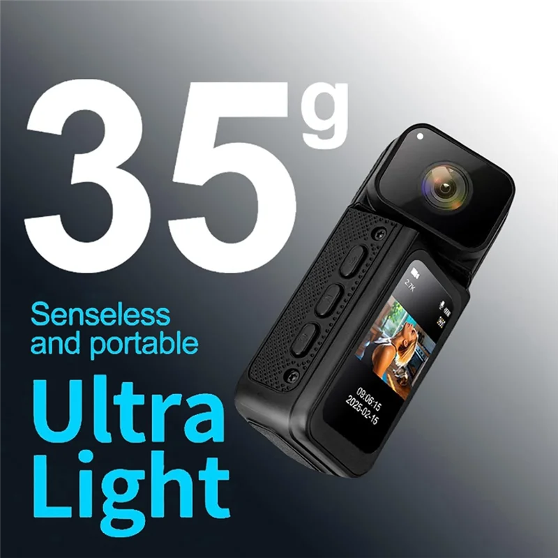 Mini Body Camera With 180° Rotating Lens 2.7K Wifi 64GB POV Camera Mini Sports Cam For Daily Recording Bike Cycling Pet
Mini Body Camera With 180° Rotating Lens 2.7K Wifi 64GB POV Camera Mini Sports Cam For Daily Recording Bike Cycling Pet