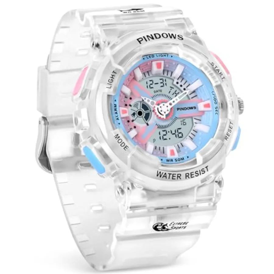Women Watch for Women Teenagers Watch Outdoor Waterproof Digital Sports Analog Watches for Ladies Students with Stopwatch Alarm
Women Watch for Women Teenagers Watch Outdoor Waterproof Digital Sports Analog Watches for Ladies Students with Stopwatch Alarm