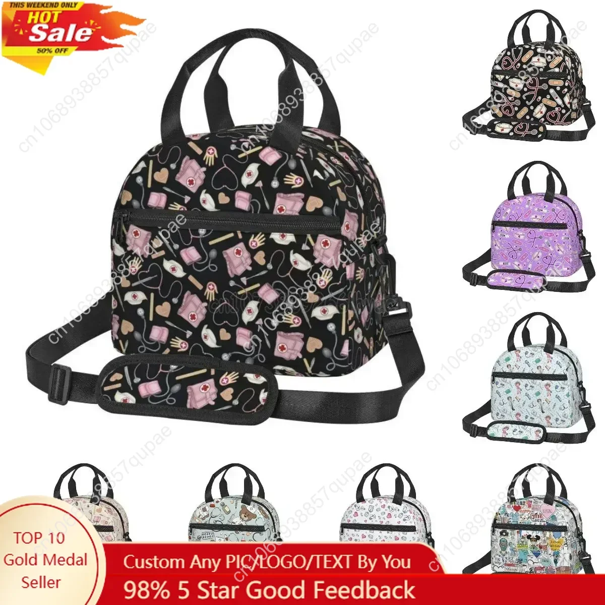 Doctors Nurse Insulated Lunch Bag Women Thermal Lunch Box Portable Tote Cooler Handbag Bento Pouch Container with Shoulder Strap
Doctors Nurse Insulated Lunch Bag Women Thermal Lunch Box Portable Tote Cooler Handbag Bento Pouch Container with Shoulder Strap