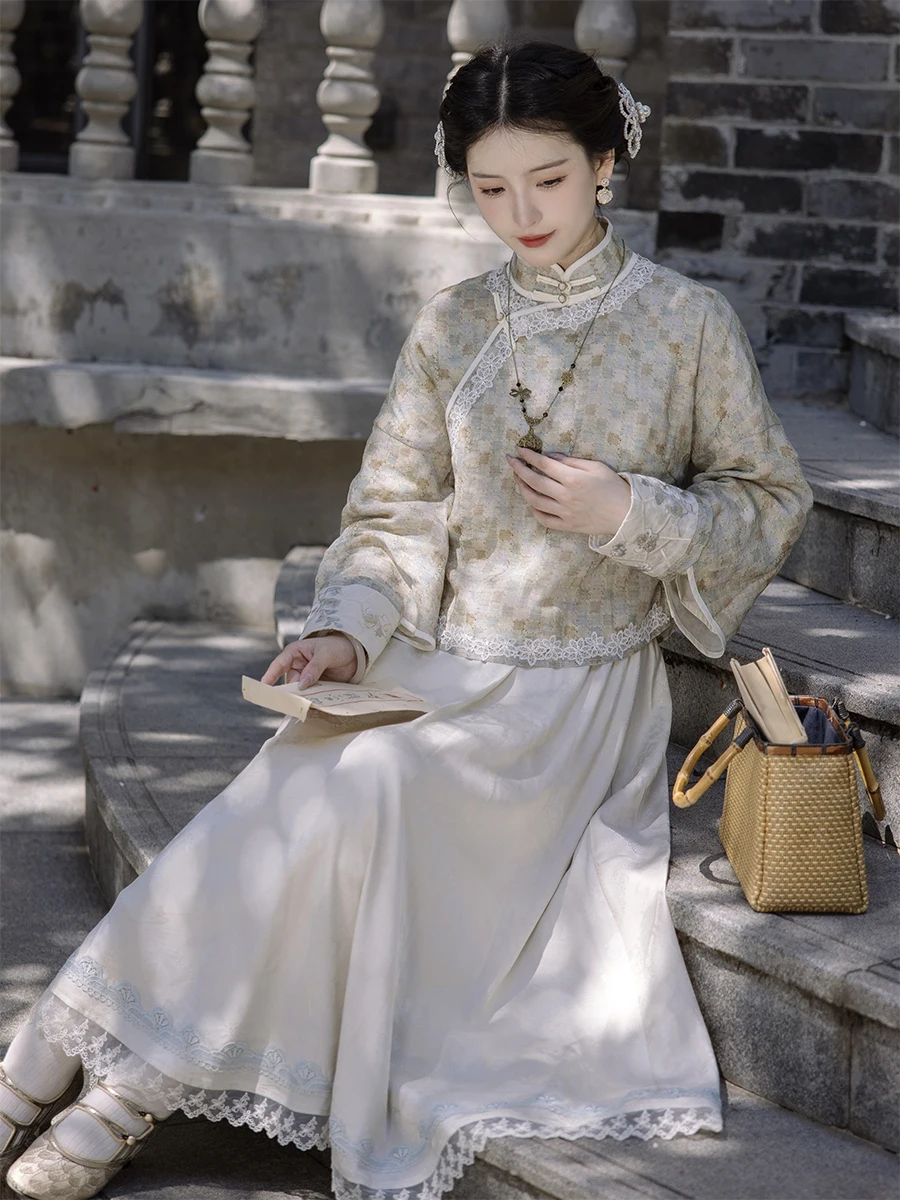 Chuan Dai Time Dragon Blue Porcelain Revamped Retro Chinese Sle Set Large Sve Flag Robe Women Faion
Chuan Dai Time Dragon Blue Porcelain Revamped Retro Chinese Sle Set Large Sve Flag Robe Women Faion