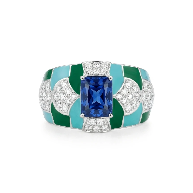 Bellux 925 Silver Gold Plated CZ High Carbon Diamond Square Gemstone Royal Blue Green Fish Scale Design Rings
Bellux 925 Silver Gold Plated CZ High Carbon Diamond Square Gemstone Royal Blue Green Fish Scale Design Rings