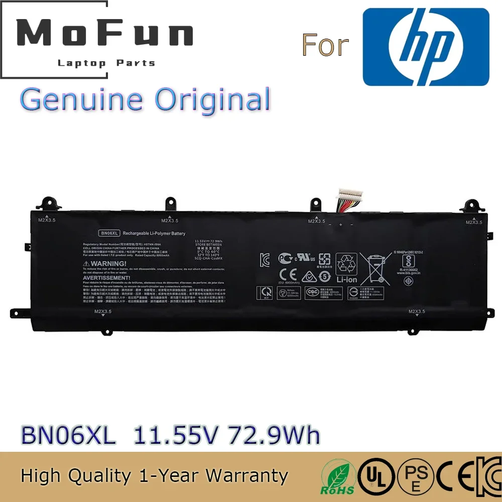 Brand New Original BN06XL 11.55V 72.9Wh Laptop Battery for HP Spectre X360 15-EB Convertible Series HSTNN-IB9A L68235-1C1 etc.
Brand New Original BN06XL 11.55V 72.9Wh Laptop Battery for HP Spectre X360 15-EB Convertible Series HSTNN-IB9A L68235-1C1 etc.