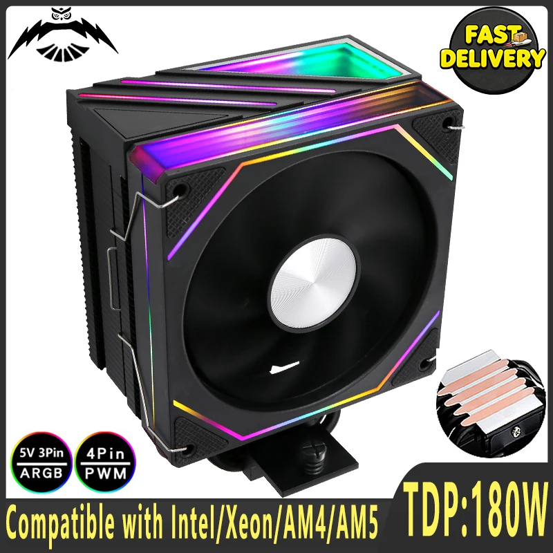 Computer x79 x99 Processor CPU Cooler Black Knight ARGB Fan 120mm 4 Heat Pipe Install LGA2011-3 2066 115x 1200 1700 18xx AM4 AM5
Computer x79 x99 Processor CPU Cooler Black Knight ARGB Fan 120mm 4 Heat Pipe Install LGA2011-3 2066 115x 1200 1700 18xx AM4 AM5