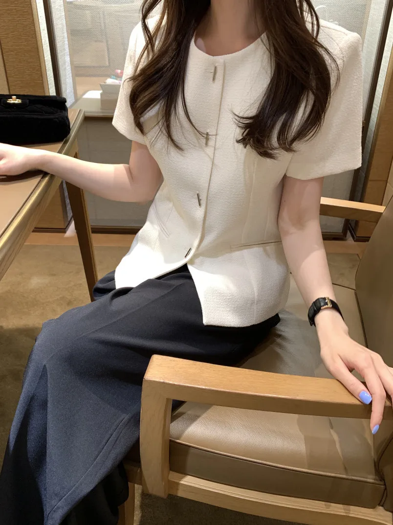 Chic ort Sve Suit Jaet Women's round Ne Single Button Waist Cinched Slimming Sweet Youthful Small Fraance Sle To...
Chic ort Sve Suit Jaet Women's round Ne Single Button Waist Cinched Slimming Sweet Youthful Small Fraance Sle To...