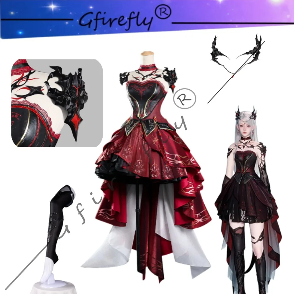 Love and Deepspace Abyss Sovereign Protagonist Cosplay Exquisite Black Red Dress Accessories Headwear Halloween Comic Con Outfit
Love and Deepspace Abyss Sovereign Protagonist Cosplay Exquisite Black Red Dress Accessories Headwear Halloween Comic Con Outfit