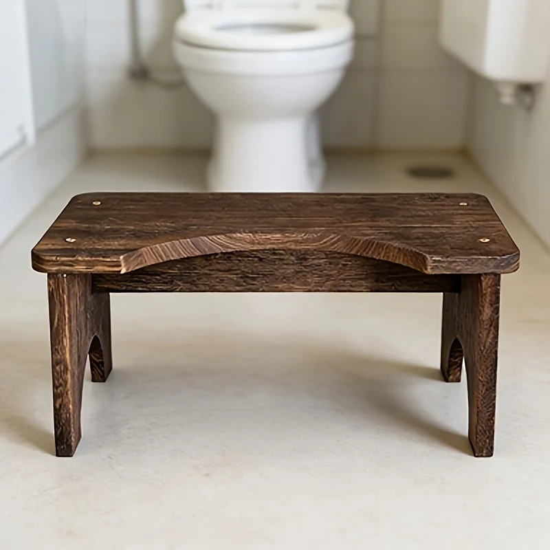 A Wooden Toilet Stool with a Non-Slip Mat for The Bathroom, Designed for Adults to Use While Sitting Saves Space Maintain
A Wooden Toilet Stool with a Non-Slip Mat for The Bathroom, Designed for Adults to Use While Sitting Saves Space Maintain