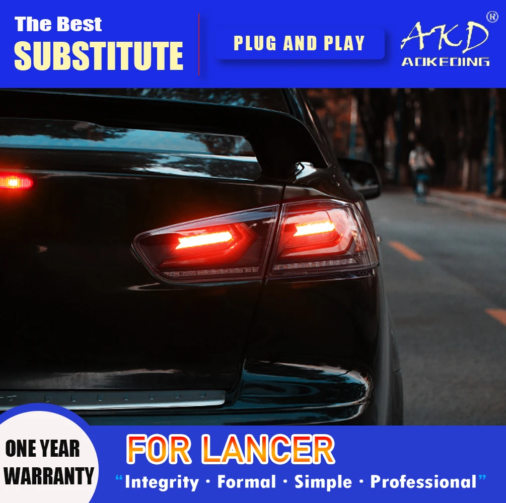 AKD Tail Lamp for Mitsubishi Lancer LED Tail Light 2009-2016 Lancer EX Rear Fog Brake Turn Signal Automotive Accessories
AKD Tail Lamp for Mitsubishi Lancer LED Tail Light 2009-2016 Lancer EX Rear Fog Brake Turn Signal Automotive Accessories