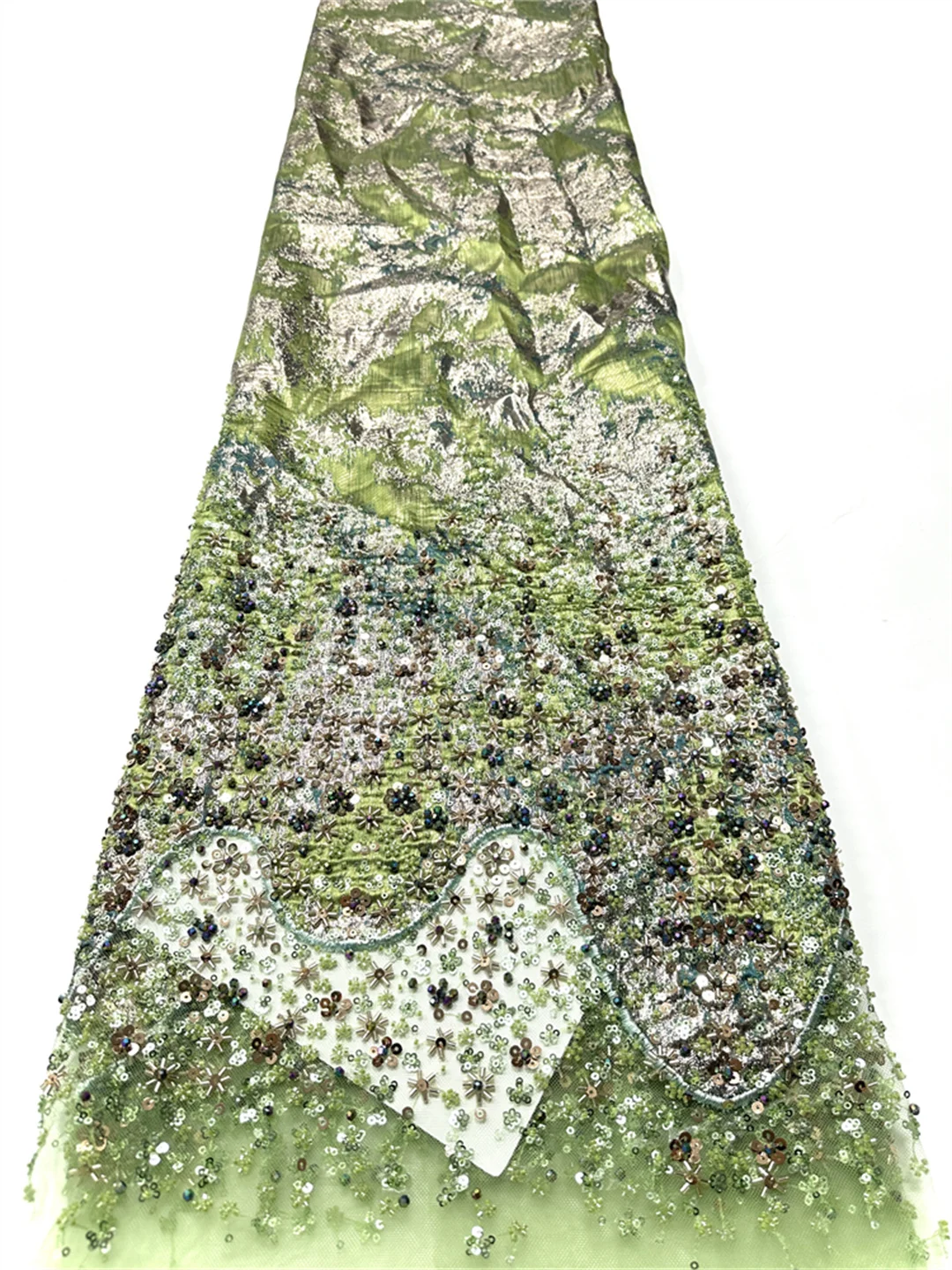 Зеленая нигерийская сетка с блестками, кружевная ткань 2026, новая высококачественная ткань с африканскими бусинами, кружево, французский тюль, кружево для свадебного платья, вечеринки
Зеленая нигерийская сетка с блестками, кружевная ткань 2026, новая высококачественная ткань с африканскими бусинами, кружево, французский тюль, кружево для свадебного платья, вечеринки