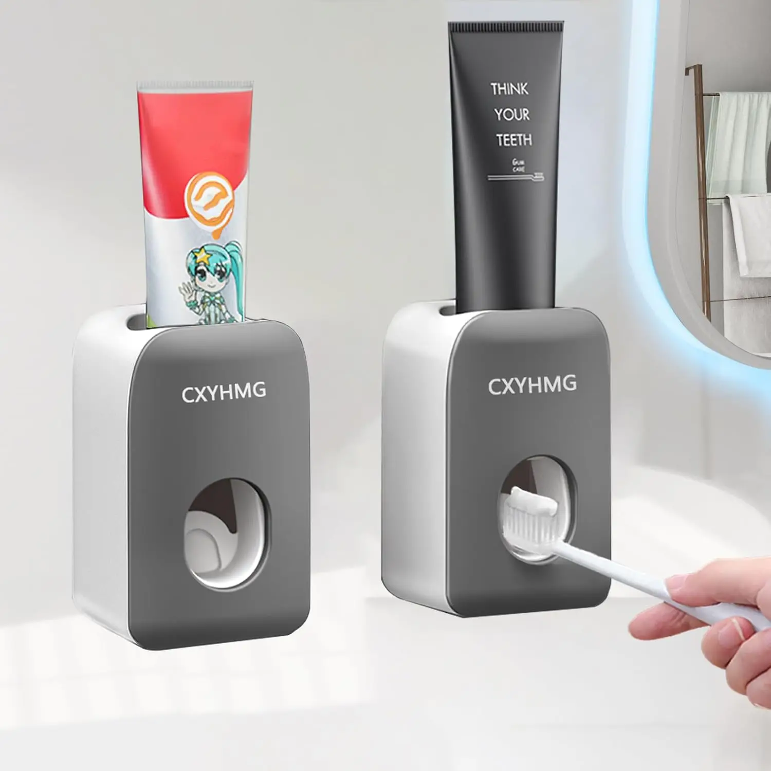 Автоматический дозатор зубной пасты для детей, 2 шт. в комплекте, дозаторы для зубной пасты для детей и семьи, декор для душа, настенный аксессуар для ванной комнаты.
Автоматический дозатор зубной пасты для детей, 2 шт. в комплекте, дозаторы для зубной пасты для детей и семьи, декор для душа, настенный аксессуар для ванной комнаты.