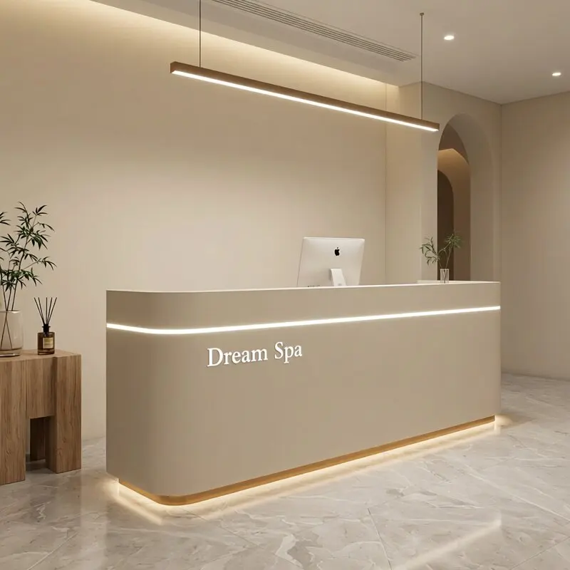 Modern Commericial Reception Desks Receptionist Service Counter Wood Reception Desks Luxury Checkout Bureau Office Furniture
Modern Commericial Reception Desks Receptionist Service Counter Wood Reception Desks Luxury Checkout Bureau Office Furniture