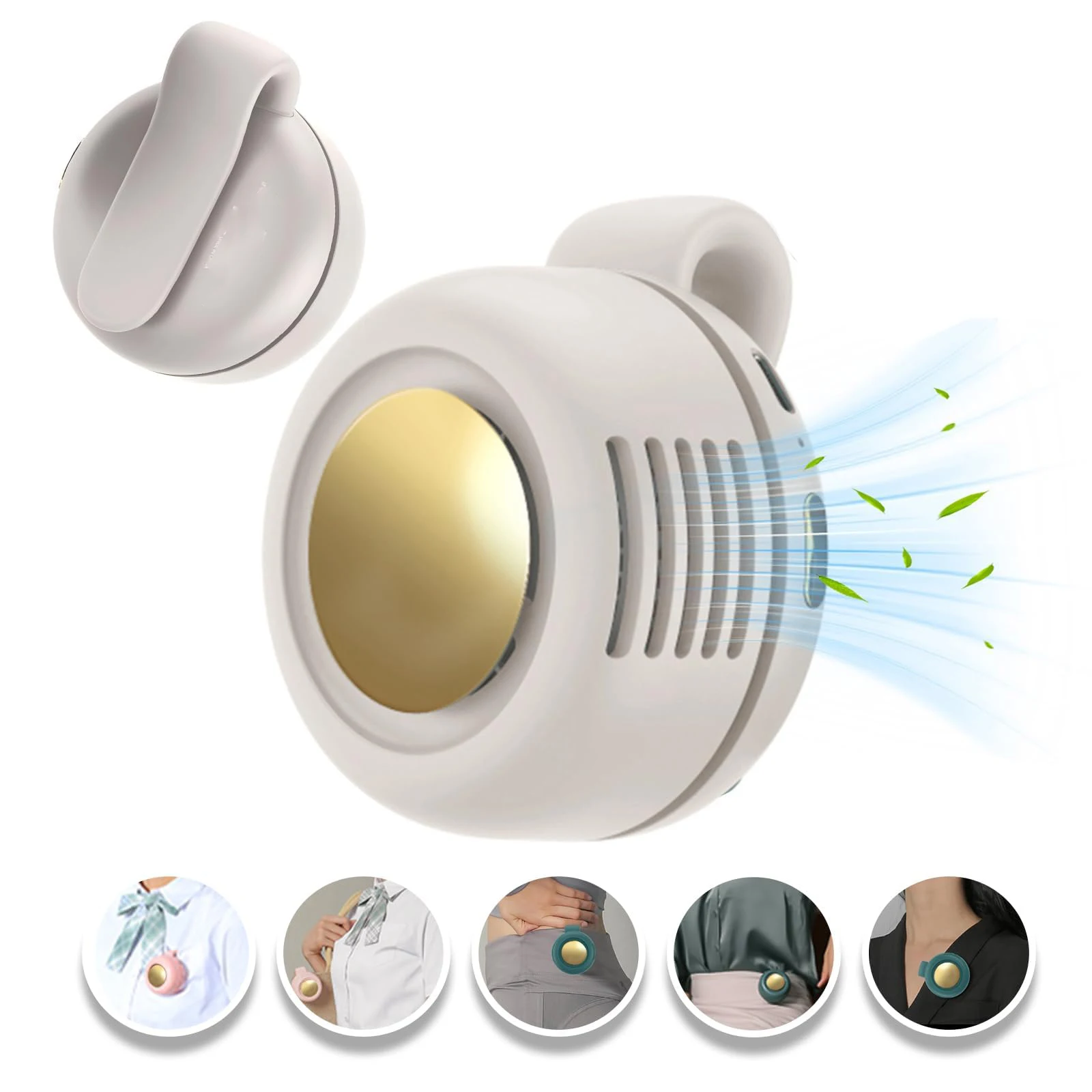 Portable Clip-on Neck Fan Bladeless Personal Cooling Fan USB Rechargeable Wearable Mini Fan for Office Outdoor Travel Summer
Portable Clip-on Neck Fan Bladeless Personal Cooling Fan USB Rechargeable Wearable Mini Fan for Office Outdoor Travel Summer