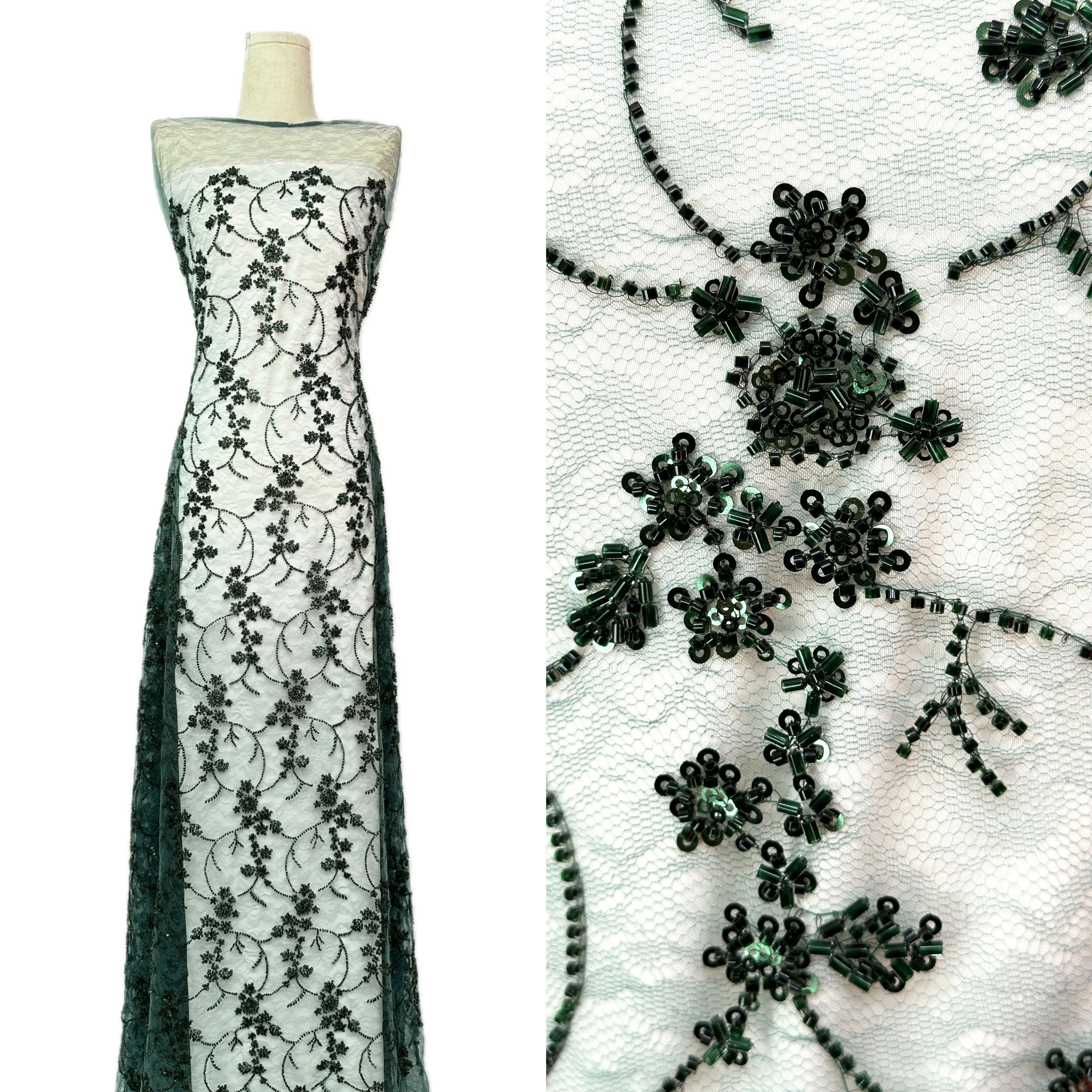 Элегантная зеленая тюлевая ткань с бисером и кружевом, ручная работа, с пайетками, вышивка, французское кружево для свадебного платья, вышитое кружево
Элегантная зеленая тюлевая ткань с бисером и кружевом, ручная работа, с пайетками, вышивка, французское кружево для свадебного платья, вышитое кружево