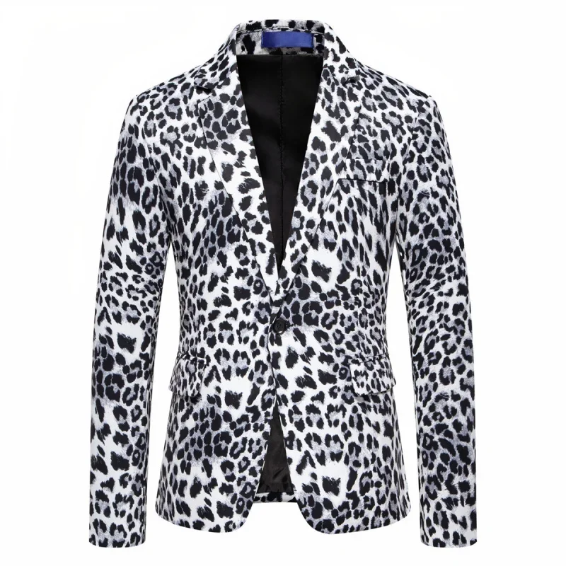 Summer New Fashion Personalized Men's One Button Pocket Leopard Print Loose Slim-Fit Casual Suit Coat Fashion
Summer New Fashion Personalized Men's One Button Pocket Leopard Print Loose Slim-Fit Casual Suit Coat Fashion