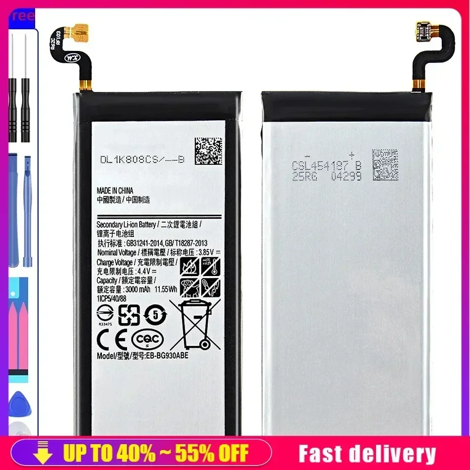 Mobile Phone Batteries EB-BG930ABE 3000mAh For Samsung Galaxy S7 SM-G930 G930A G930K G930F G930FD G930R6 G930T G930W8 Battery
Mobile Phone Batteries EB-BG930ABE 3000mAh For Samsung Galaxy S7 SM-G930 G930A G930K G930F G930FD G930R6 G930T G930W8 Battery