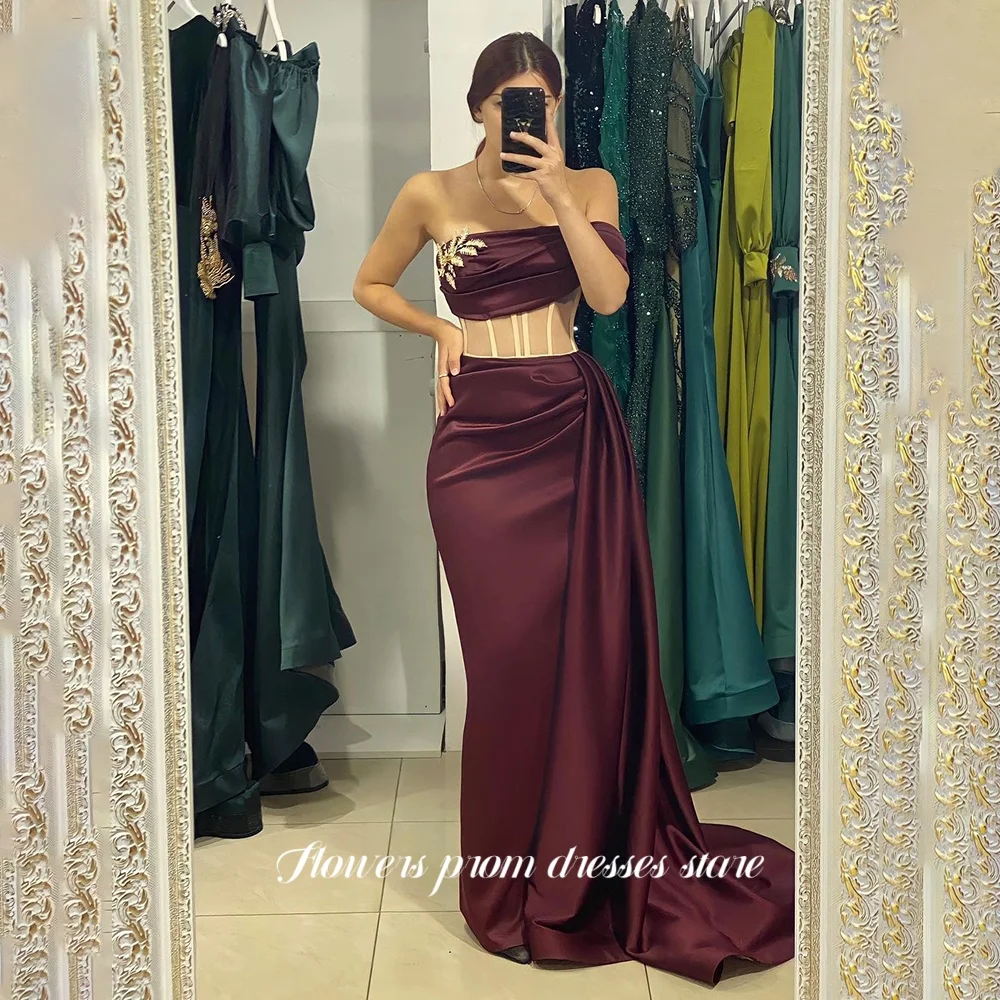 Flowers Prom Off Shoulder Party Dresses Fish Boned Mermaid Applique Special Occasion Dress Women فساتين مناسبة رسمية Customized
Flowers Prom Off Shoulder Party Dresses Fish Boned Mermaid Applique Special Occasion Dress Women فساتين مناسبة رسمية Customized