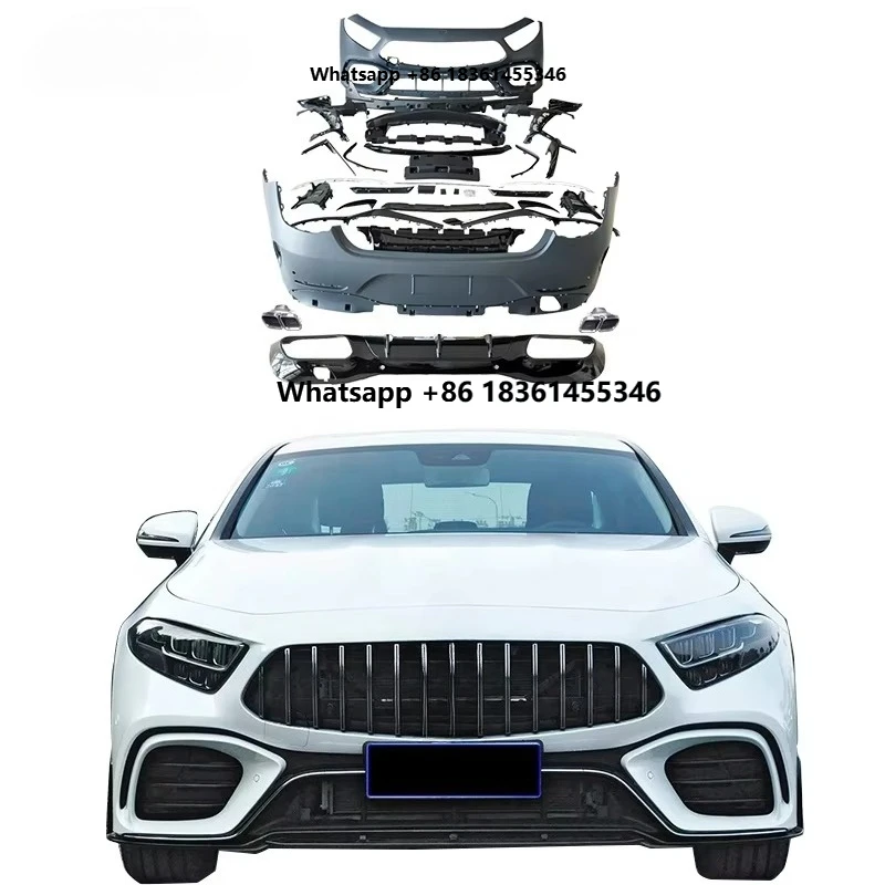 For C257 CLS260 CLS300 Upgrade CLS63 Body Kits Front Bumper GT Grille Rear Bumper Exhaust Pipe STLF C257 Car Bumper
For C257 CLS260 CLS300 Upgrade CLS63 Body Kits Front Bumper GT Grille Rear Bumper Exhaust Pipe STLF C257 Car Bumper