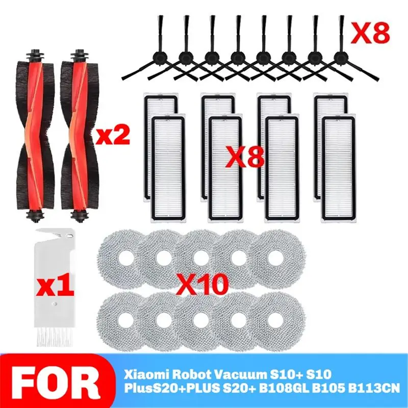 A59P New Fit For Robot Vacuum S10 Plus S10+/ S20+ PLUS /S20+/B108GL Spare Parts Filter Main Side Brush Mop Accessories
A59P New Fit For Robot Vacuum S10 Plus S10+/ S20+ PLUS /S20+/B108GL Spare Parts Filter Main Side Brush Mop Accessories