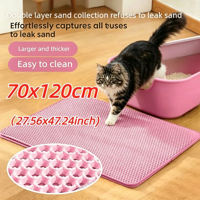 2026 New Cat Litter Mat Non Slip Big Box Filter Double Layer Wear Resistant Waterproof Cat Litter Mat Pet Clean Supplies
2026 New Cat Litter Mat Non Slip Big Box Filter Double Layer Wear Resistant Waterproof Cat Litter Mat Pet Clean Supplies