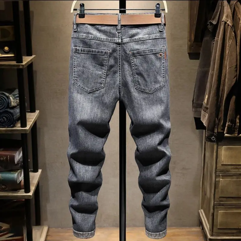Мужские джинсы в стиле ретро, прямые, зауженные, эластичные, из денима, летние, новинка, молодежные, повседневные брюки
Мужские джинсы в стиле ретро, прямые, зауженные, эластичные, из денима, летние, новинка, молодежные, повседневные брюки