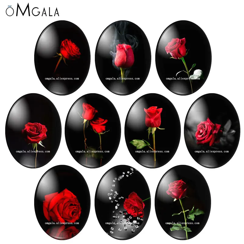 High Quality Photos Of Red Rose Flower 13x18mm/18x25mm/30x40mm Oval photo glass cabochon flat back Making findings
High Quality Photos Of Red Rose Flower 13x18mm/18x25mm/30x40mm Oval photo glass cabochon flat back Making findings