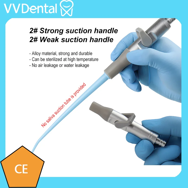 VVDental Dental Strong/Weak Suction Handle Aluminum Alloy Autoclavable Saliva Ejector Valves Tip Dentistry Material Dentist Tool
VVDental Dental Strong/Weak Suction Handle Aluminum Alloy Autoclavable Saliva Ejector Valves Tip Dentistry Material Dentist Tool