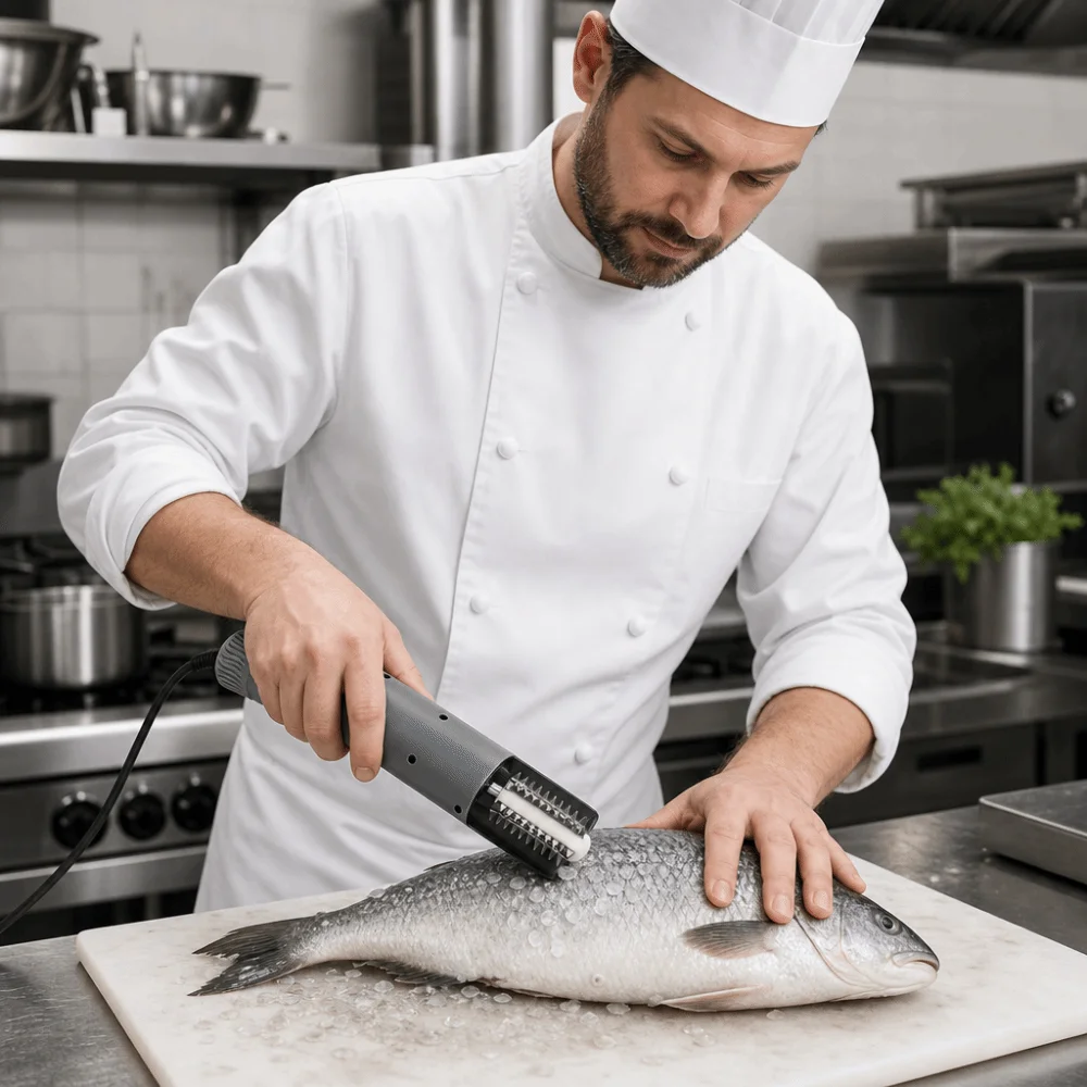 Anti-Splash Electric Fish Scaler Safe Rotating Fish Scale Remover Effort Saving US EU UK Coconut Shredder Fishing Tools
Anti-Splash Electric Fish Scaler Safe Rotating Fish Scale Remover Effort Saving US EU UK Coconut Shredder Fishing Tools