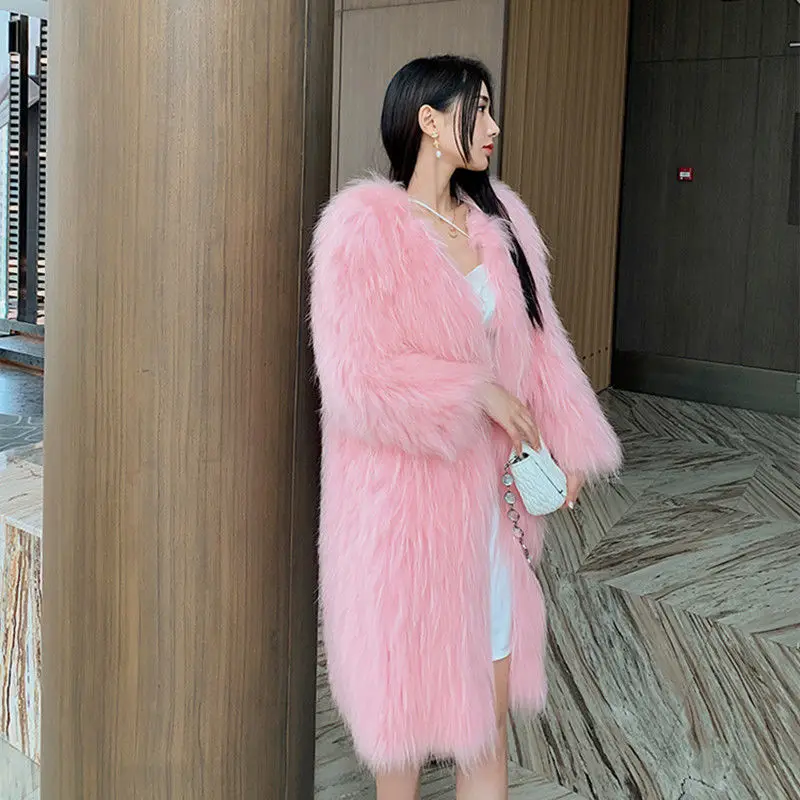 Faux Fur Coat Women 2024 Winter Warm Soft Long Jacket Outwear Plush Overcoat Pocket Buttonless Cardigan with Hood QY25
Faux Fur Coat Women 2024 Winter Warm Soft Long Jacket Outwear Plush Overcoat Pocket Buttonless Cardigan with Hood QY25