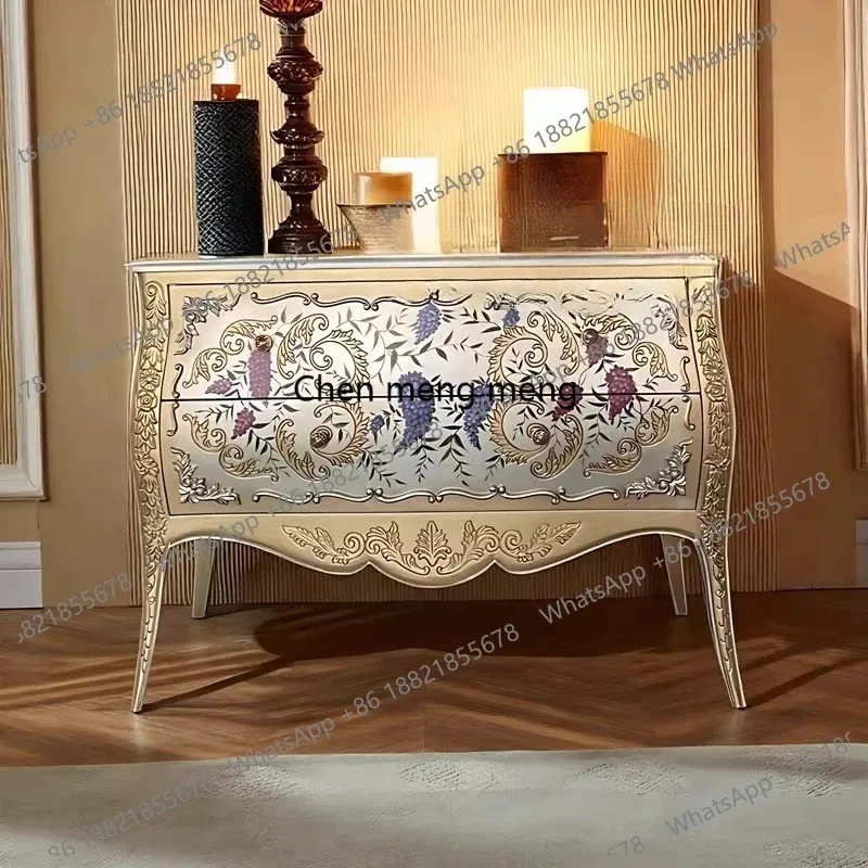 K153 French entry chest, entrance cabinet facing the door, painted bedroom decoration storage, storage side cabinet
K153 French entry chest, entrance cabinet facing the door, painted bedroom decoration storage, storage side cabinet