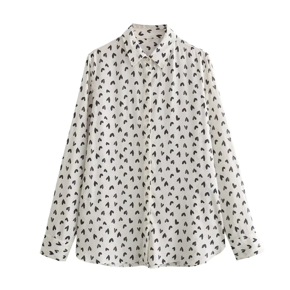 2024 Summer New Product Women's Fashion Casual Loose and Versatile Polo Collar Long Sleeve Printed Button Shirt
2024 Summer New Product Women's Fashion Casual Loose and Versatile Polo Collar Long Sleeve Printed Button Shirt