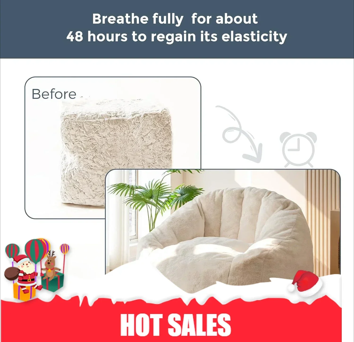 Горячая распродажа: Органическое современное гигантское кресло-мешок, увеличенный диван-мешок для взрослых и детей, большое кресло в форме ракушки из искусственного меха.
Горячая распродажа: Органическое современное гигантское кресло-мешок, увеличенный диван-мешок для взрослых и детей, большое кресло в форме ракушки из искусственного меха.