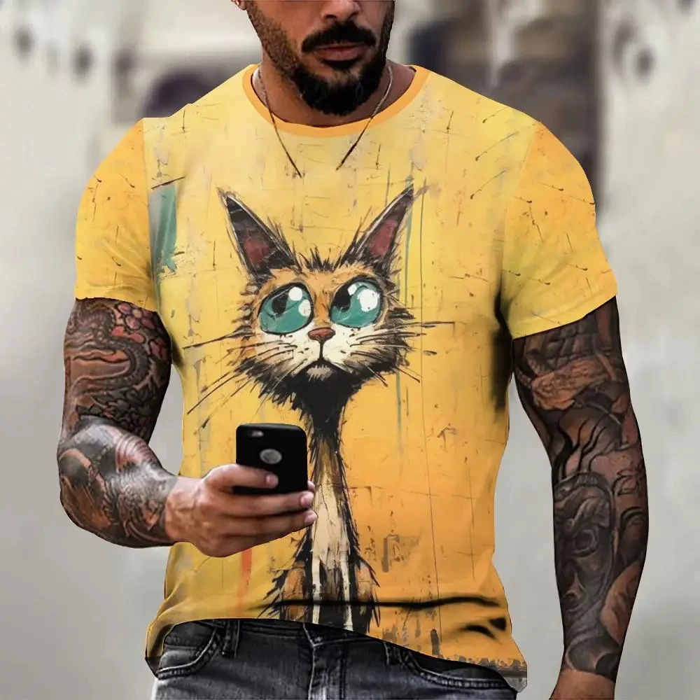 Summer Animal T Shirt For Men 3d Pattern Print Casual Short Sleeve Tee Fashion Street Oversized Clothing Mens T Shirt Streerwear
Summer Animal T Shirt For Men 3d Pattern Print Casual Short Sleeve Tee Fashion Street Oversized Clothing Mens T Shirt Streerwear